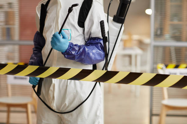 Professional Biohazard technician working in Hingham, WI